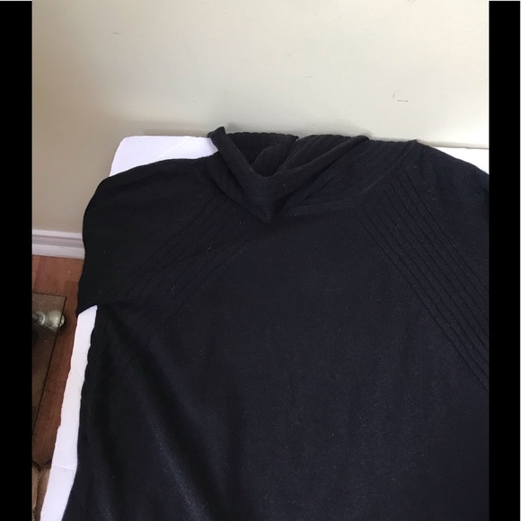 Jones New York NEW 100% Cashmere Sweater Cowl Shawl Collar Ribbed Minimalist P L - Picture 12 of 15